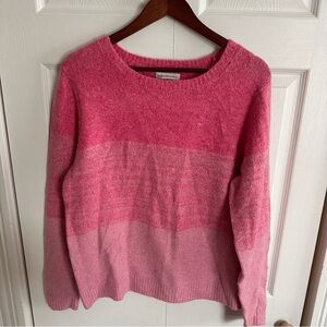 Cupcakes and Cashmere Pink Ombré Sweater Large